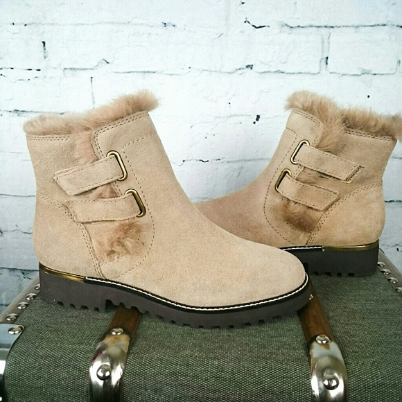 NIB Franco Sarto water resistant suede ankle boots - Picture 2 of 6